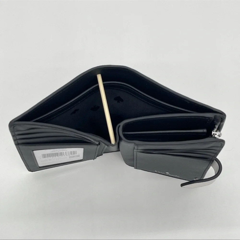 Kate Spade Colorblock Medium Compact Bifold Wallet - Picture 8 of 9